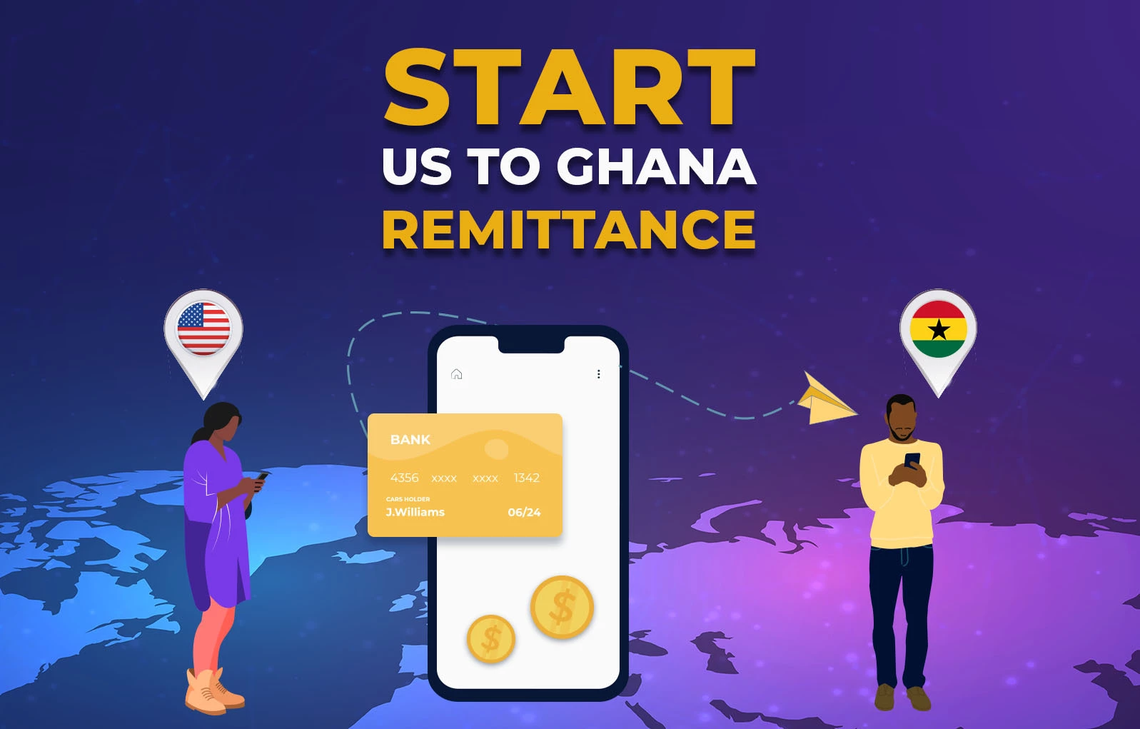 Start US to Ghana Money Transfer Business California
